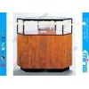 Corner Jewelry Display Case with Locking Hinged Door for Shopping Mall