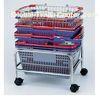 display wire mesh stacking shopping basket