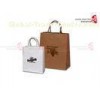 Kraft Home Textile Printed Paper Carrier Bags , Paper Shopping Bags
