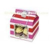 Environmental Cupcake Recycled Paper Boxes Trays Insert , Glossy Lamination