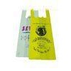 Yellow Retail Shop T Shirt Plastic Bags Plastic merchandise bags for packaging