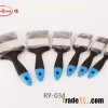 Bristle Rubber Plastic Handle Flat Paint Brush