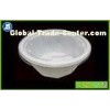 White Biodegradable Food Tray With Lip , PP Starch Bowl QS Certification