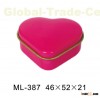 Heart Shaped Chocolate Tin Box