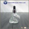 1oz clear skull glass dropper bottle for e-liquid