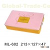 rectangle metal tin box gift
