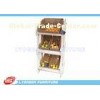 3 Tiers Fruit Wooden Display Stands MDF White Painted For Supermarket