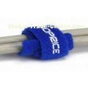 100% Nylon Blue Industrial Strength Velcro Cable Ties Customized Logo
