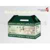 Custom B-Flute Corrugated Cardboard Egg Boxes Packaging With Handle