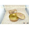 Fancy big round metal cracker box