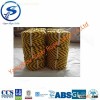 PE Tiger Rope,3 strand  Polypropylene tiger rope,Black and Yellow Tiger rope, Tiger cord,twisted rop