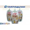 Colorful printing Stand Up Pouch With Spout , Foil lined liquid packaging bags