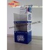 Point Of Purchase Cardboard Displays 2 Tiers for Cosmetic Retail Store , White