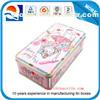 Professional wave metal tin box / can with hanger for cookies