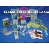 Recyclable Embossing folding clear plastic pvc box for Christmas gift