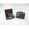 Custom Portable gift packaging boxes / file case with handle and lock 258x168x118mm