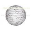 Heart Printed Gray White Accordion Paper Lanterns For Valentine Holiday Decoration
