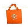 Printed Reusable Non Woven Shopping Bags for Advertisement , Orange