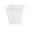 Disposable Packing Jelly / Mousse Transparent Plastic Cups 240ml