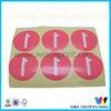 Personalized Pink Color Special Adhesive Paper Sticker on Yellow Base Paper