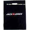 Black LDPE Printed Die Cut Plastic Bag recycle with handles for shopping