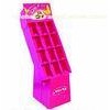 Pink Unique Retail Cardboard Display Stands With 12 Cells , 1500 X 450 X 400mm