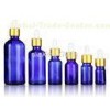 1Oz Cobalt Blue Essential Oil Glass Bottle With Glass Eye Dropper