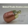 Lacquered 30ml Cosmetic Glass Lotion Bottle With Golden Pump Lids
