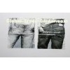 Cotton Rope Handle Plastic Bags , HDPE and Die Cut for Jeans Store