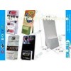 Advertise Black Cardboard Display Stands Wide Pocket Counter Display