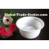 200ml Round Disposable Clear Plastic Dessert Cups , White Yogurt Cups