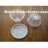 120ml Disposable Ice Cream Cups With Lid Plastic Octagon Bulb 4oz