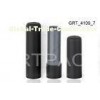 Custom Black Rubber Spraypainting Clear Lip Balm Tubes with PS+POM for Color Cosmetics