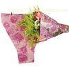 Pink Roses Printing BOPP Pearlized Flower Bouquet Sleeves for Chocolate Gifts Packaging