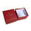 Red Luxury Gift Boxes Packaging / Wrist Watch Display Boxes With Lids