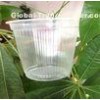 450ml Plastic Disposable Cups With Round Bowl , Clear Yogurt Cups