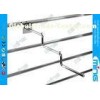 Chrome Plating Slatwall Modern Retail Shelves with 5 Hooks , Light Duty