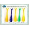 Yellow Round handled long plastic shoe horn in vivid multicolor PP material