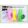 Cute smiling face plastic shoe horn offset printing for shoe wearing