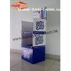 Two Tiers Exhibition Cardboard Floor Display Stand , Magazine Cardboard Displays