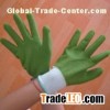 green latex coated working gloves LG1507-17