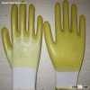 yellow PVC coated working gloves PG1511-11