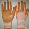 yellow PVC coated working gloves PG1511-13