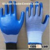 blue nitrile coated working gloves ,NG1501-21