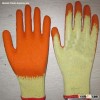 orange latex coated working gloves LG1506-8