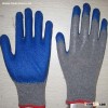 blue latex coated working gloves LG1506-6