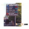 High Definition Scrolling Outdoor Digital LED Traffic Message Signs Installed on Highways