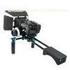 Small Black Camera Shoulder Rig Video Double-Handle system Compatible With 15mm Rod