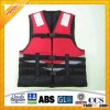 SOLAS Water Red&Black Water Sporta Safety Lifejackets/Marine Sports Lifejacket with 4 Buckle
