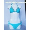 Custom made mint with metal studs polyester swimming suits size s for ladies